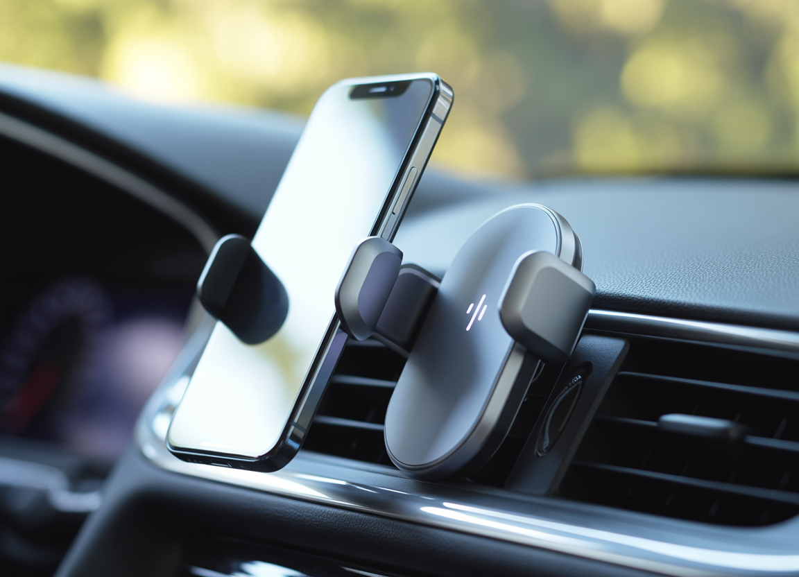 Wireless charging mount for vehicles