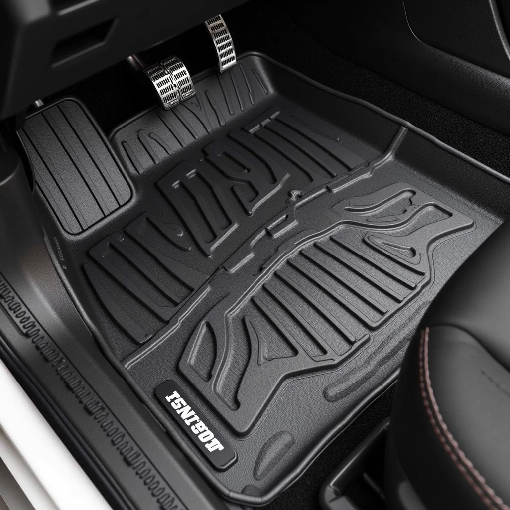 All-weather floor mats with anti-slip backing